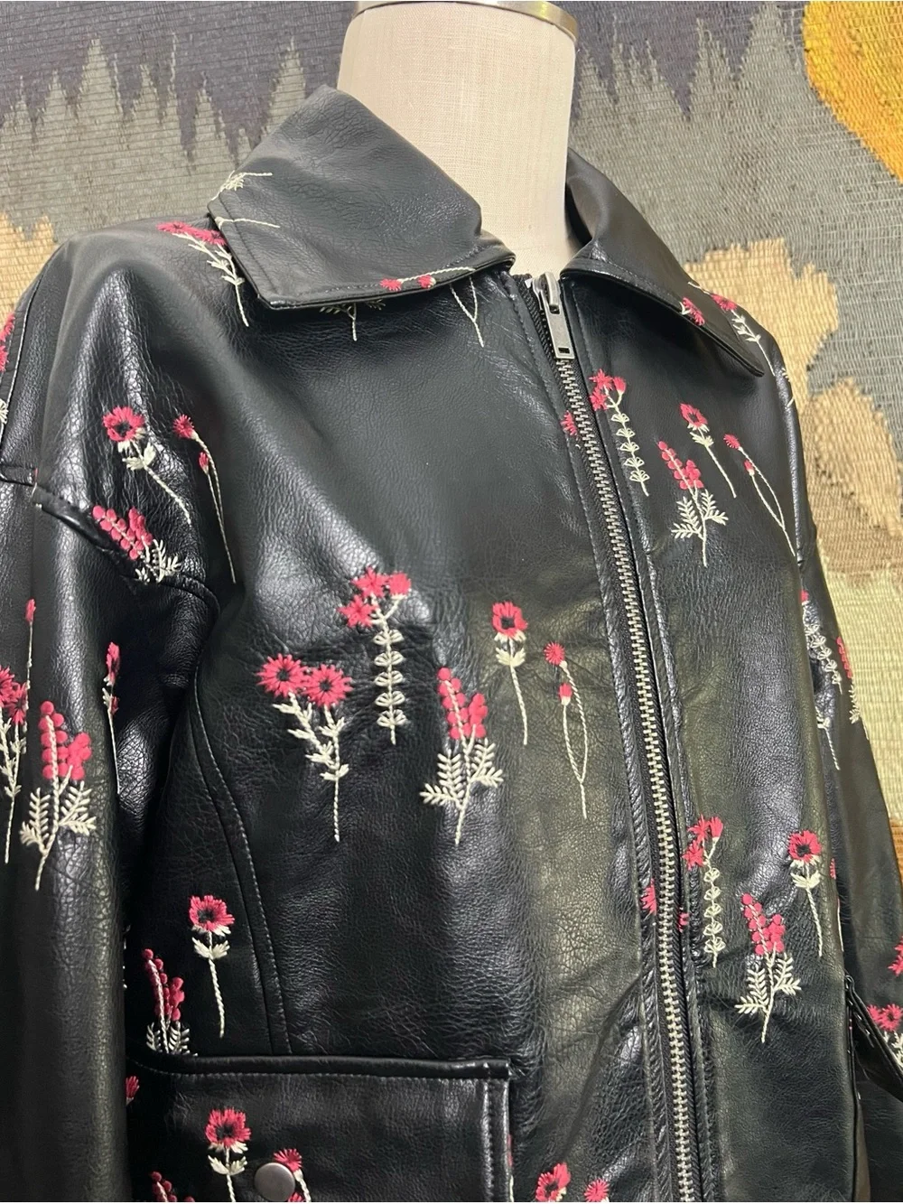 Anthropologie Embroidered Jacket S